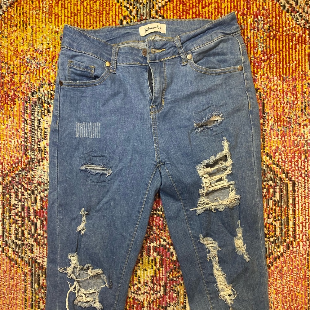 Between us- Navy Blue Ripped Jeans